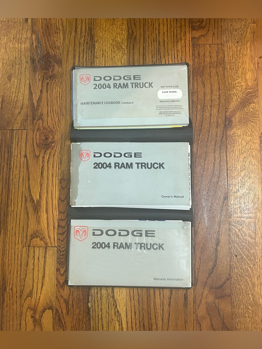 2004 Dodge Ram Truck Owners Manual Book Maintenance Log & Warranty Information B
